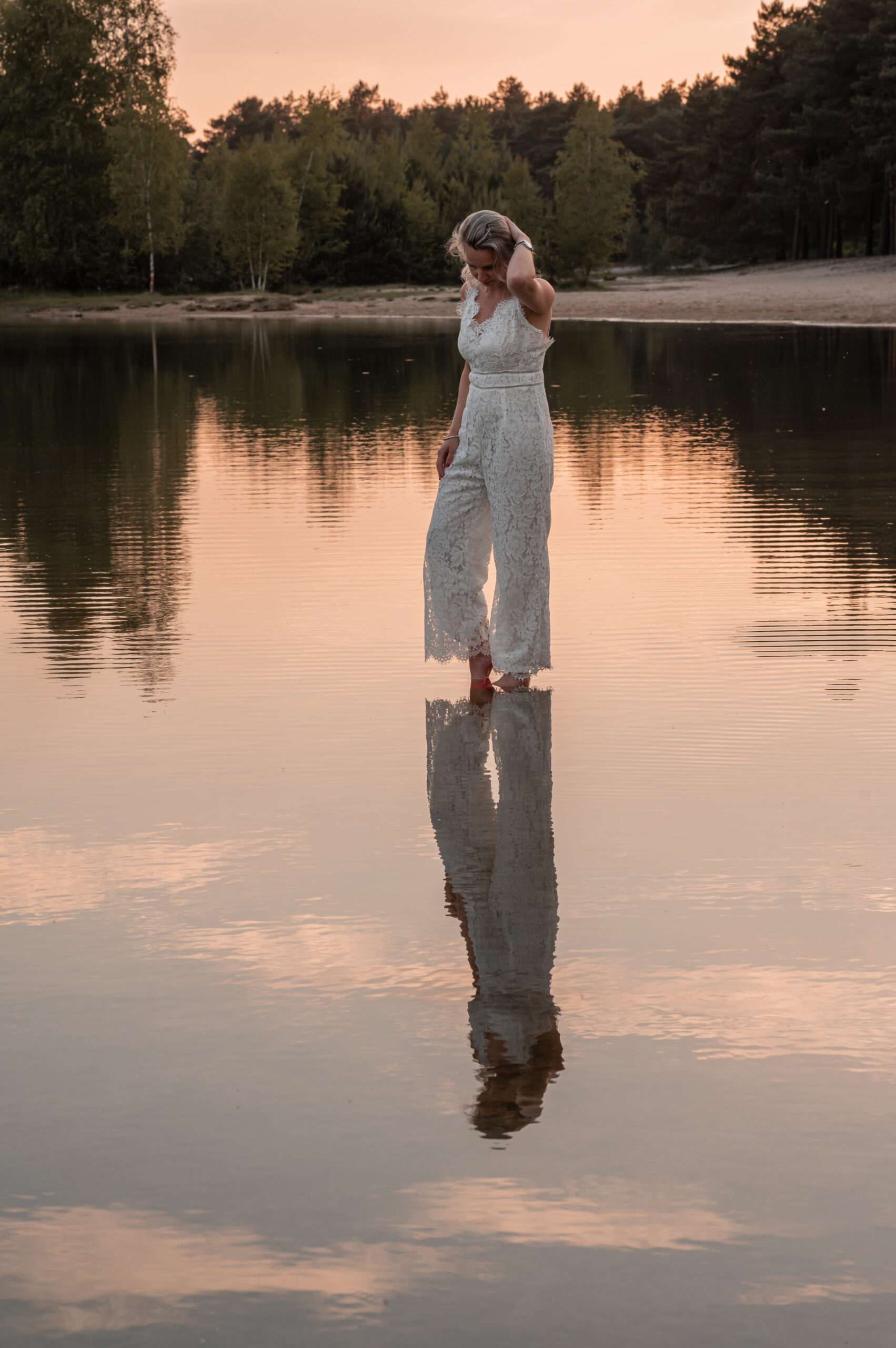 Handen maken hartje fotoshoot uden